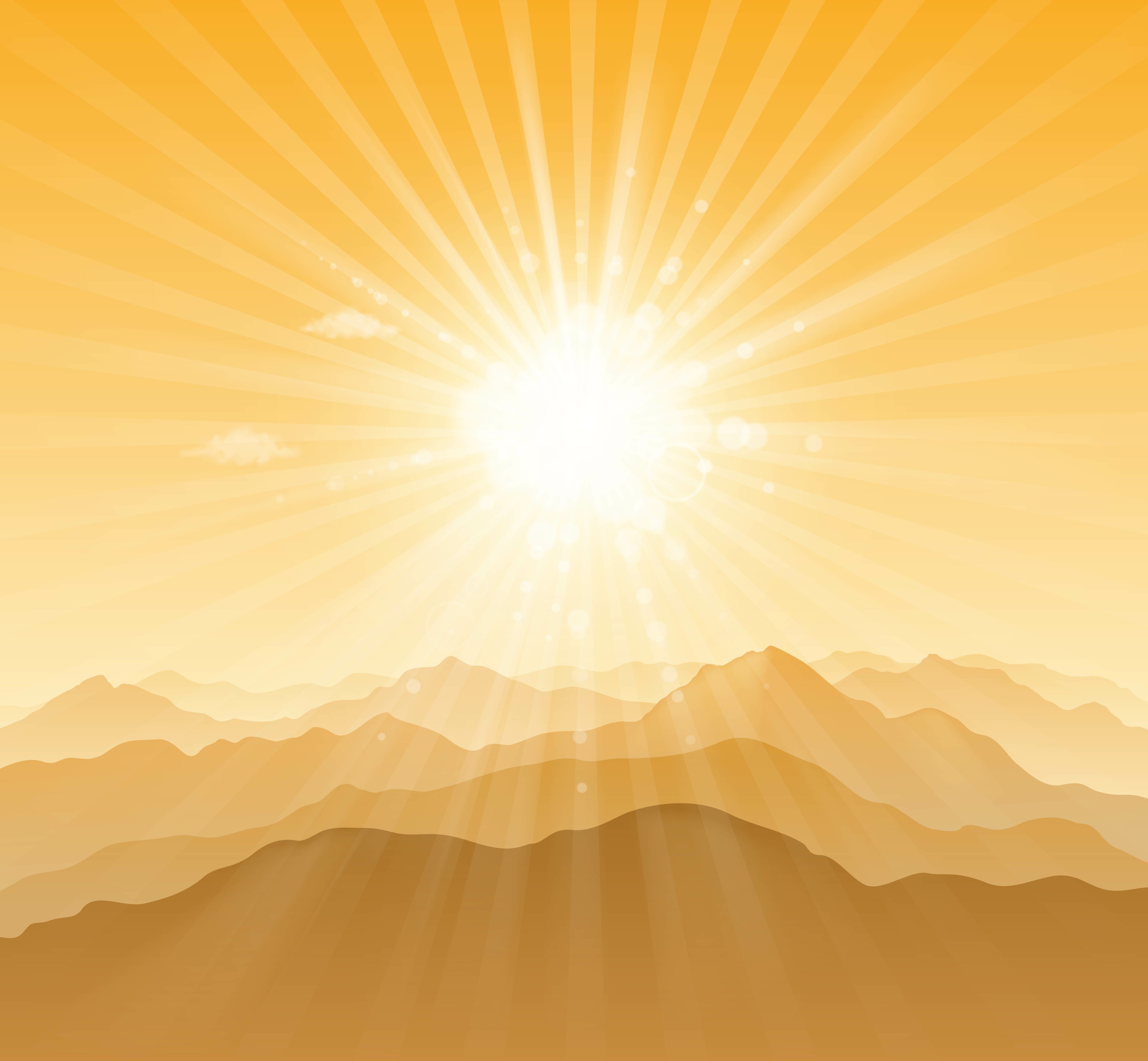 Sunset symbolizing hope and new beginnings